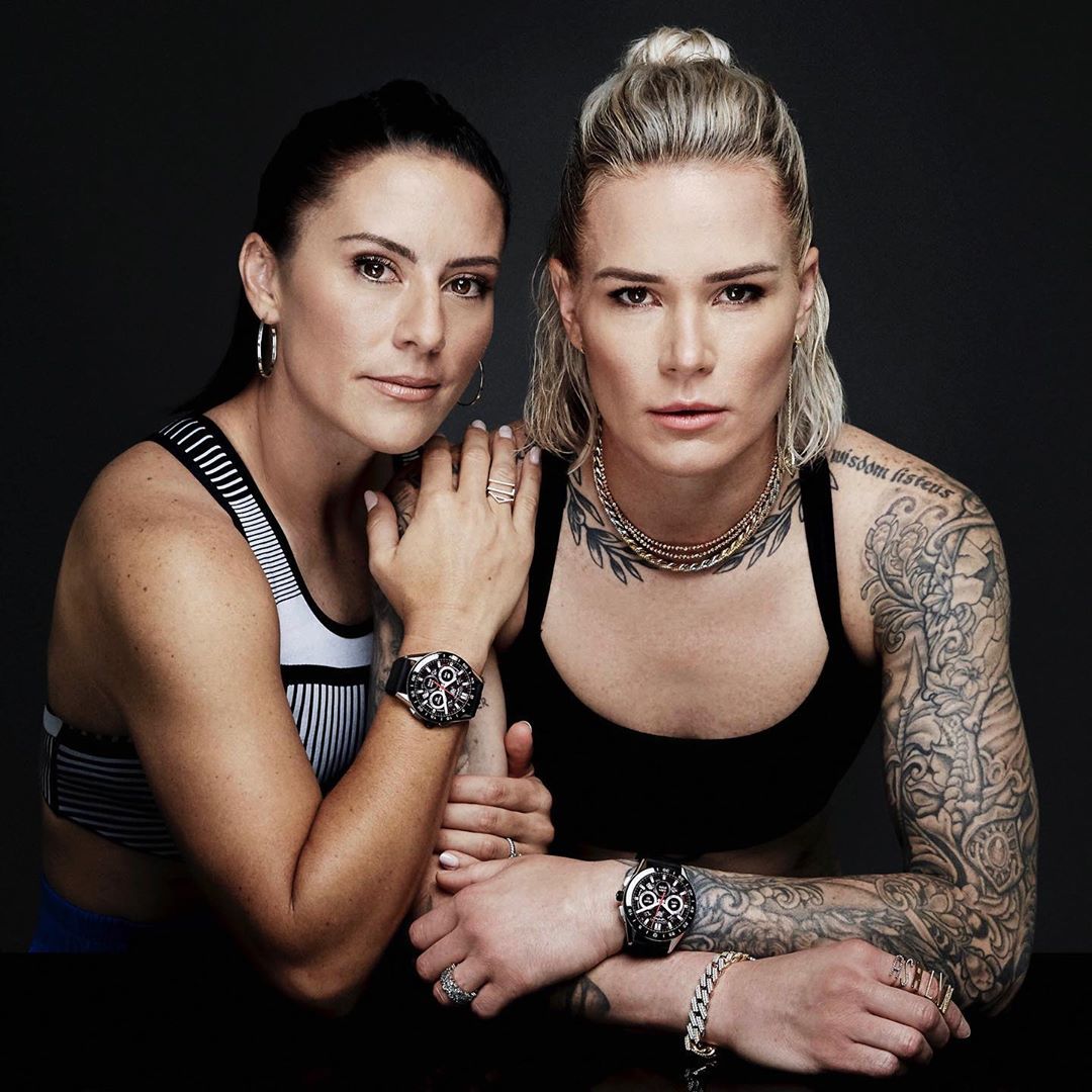 US soccer stars and wives Ashlyn Harris and Ali Krieger team up in