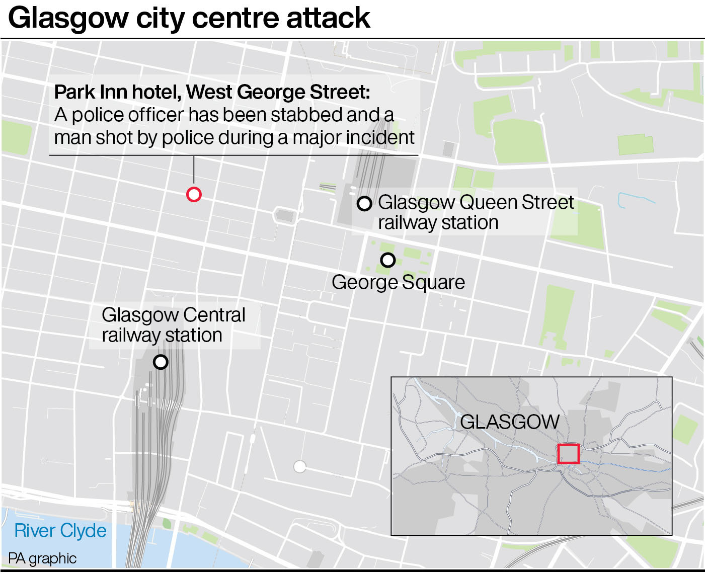 Map Of West George Street Glasgow Glasgow Stabbing Incident Not Being Treated As Terrorism | Newschain