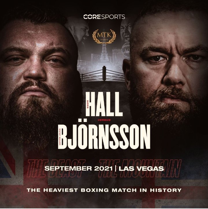 Eddie Hall And Hafthor Bjornsson Announce Fight For September 2021 In The Heaviest Boxing Match In History Newschain