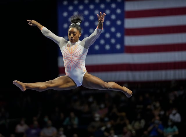 Simone Biles Backs Herself With Image Of Goat On Her Dazzling Leotard Newschain