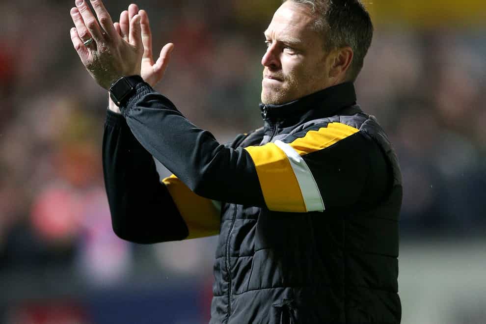Interim boss Wayne Hatswell dedicated Newport’s win over Scunthorpe to former manager Michael Flynn (Nigel French/PA)