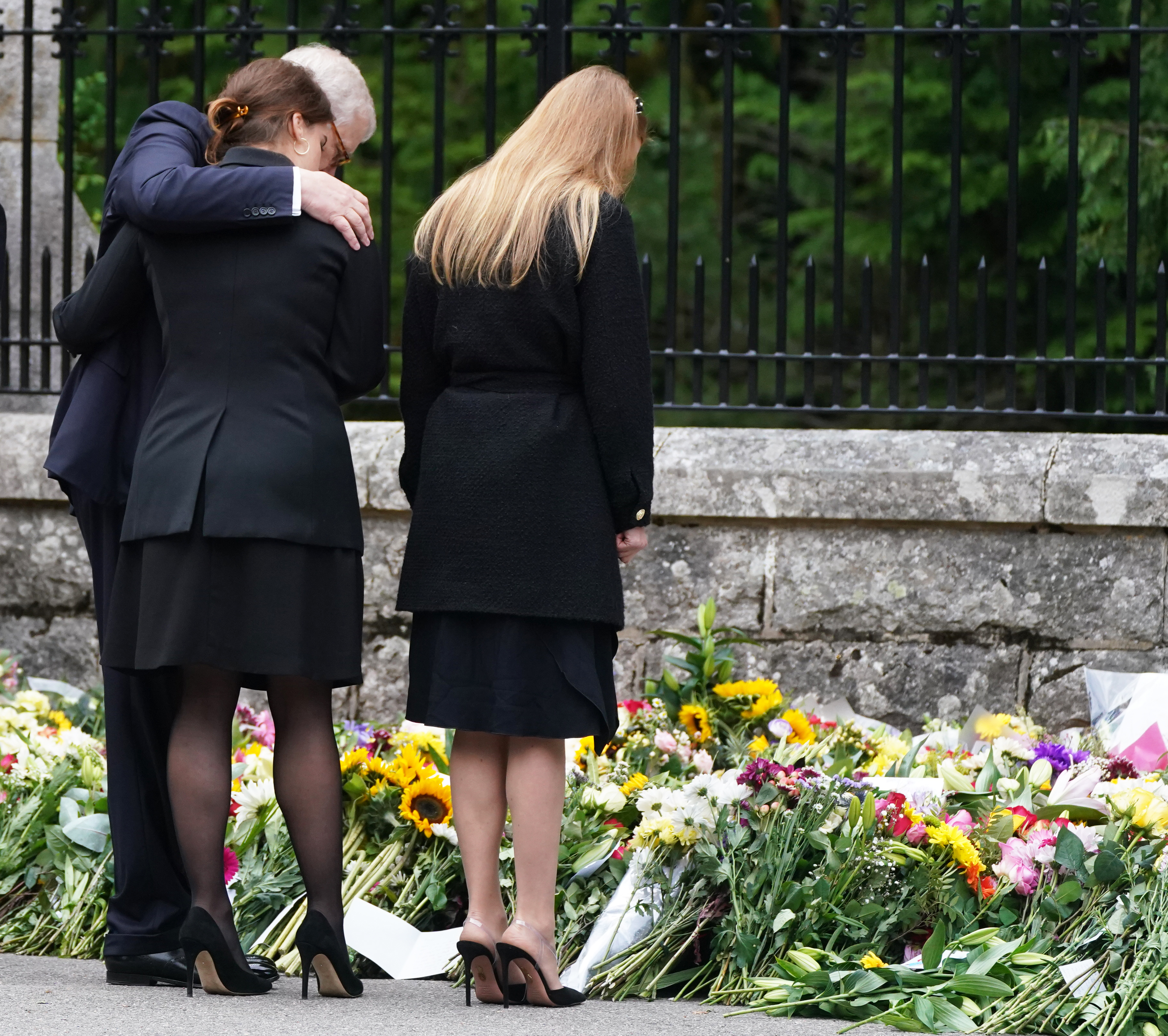 Duke of York thanks public as Princess Eugenie sheds a tear