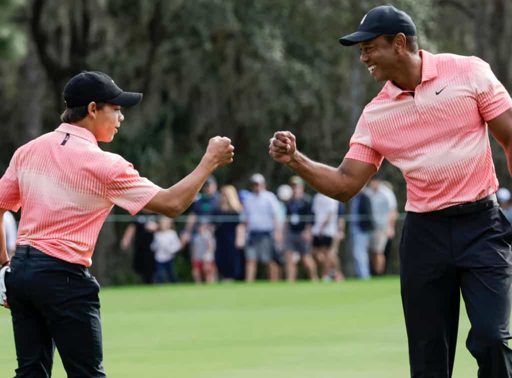 We just suck at putting – Tiger and Charlie Woods struggle in PNC ...