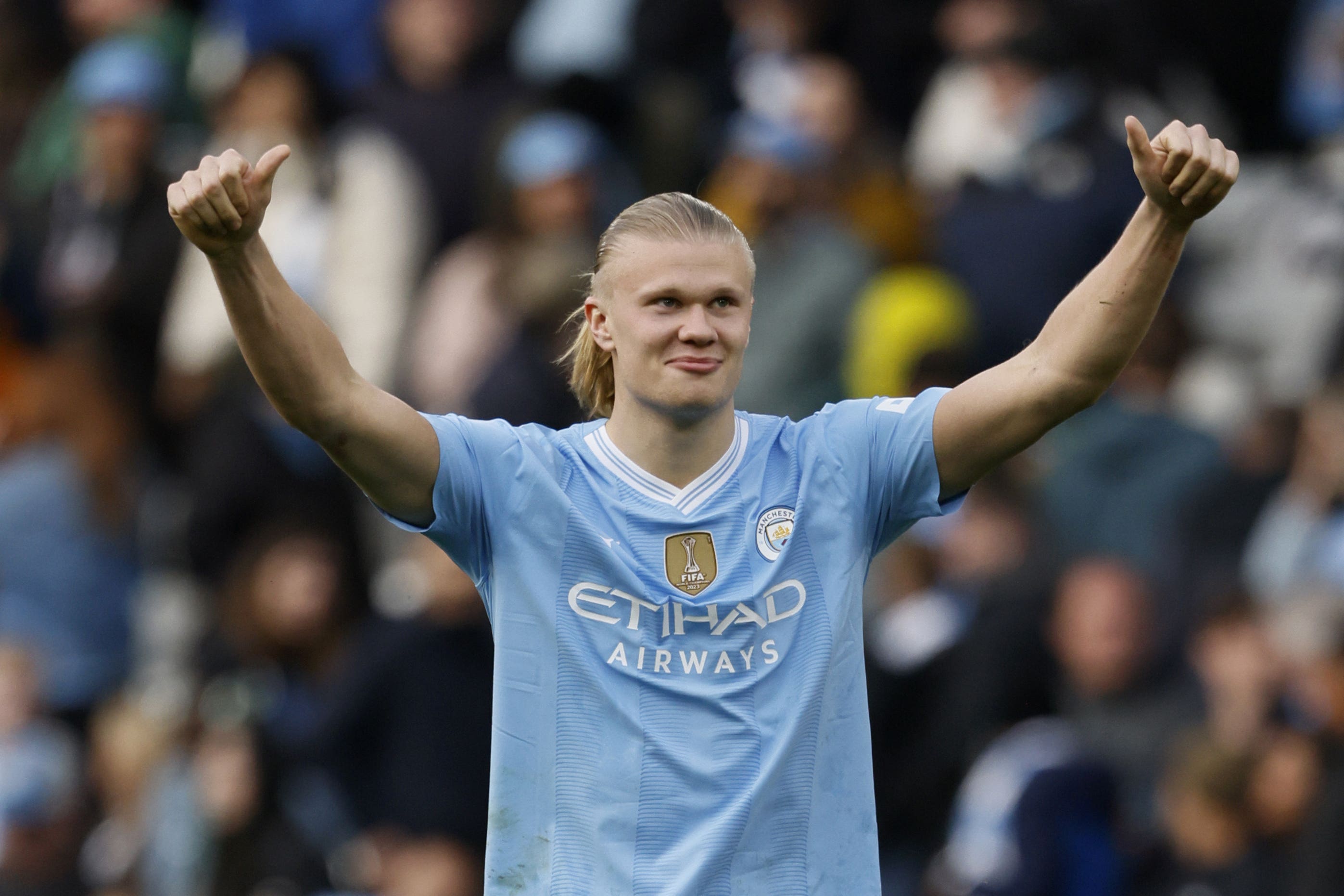 Four-goal Manchester City Striker Erling Haaland Swats Aside Roy Keane ...