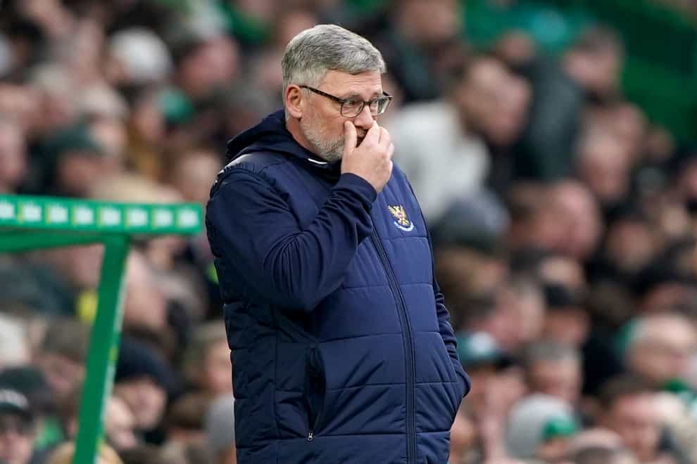 Craig Levein endured a stressful finale to the season (Andrew Milligan/PA)