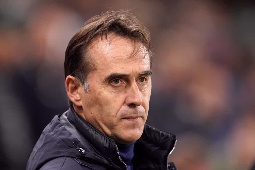 Julen Lopetegui has agreed a deal to become the new West Ham manager on a three-year deal (John Walton/PA)