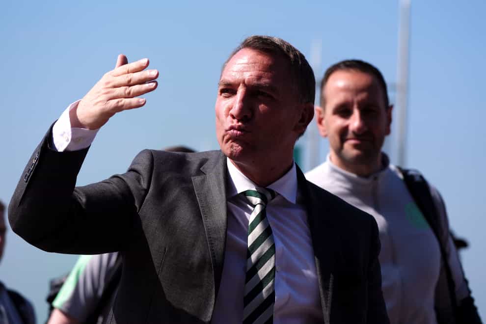 Celtic manager Brendan Rodgers will be looking to continue his impressive record against Rangers (Andrew Milligan/PA)
