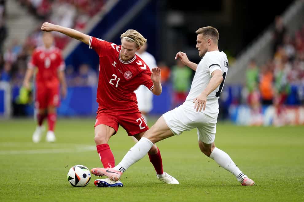 Slovenia’s Timi Max Elsnik is ready to face England (Nick Potts/PA)